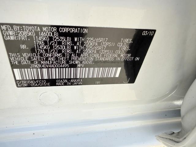 Toyota RAV4 Base V6 2WD 2010
