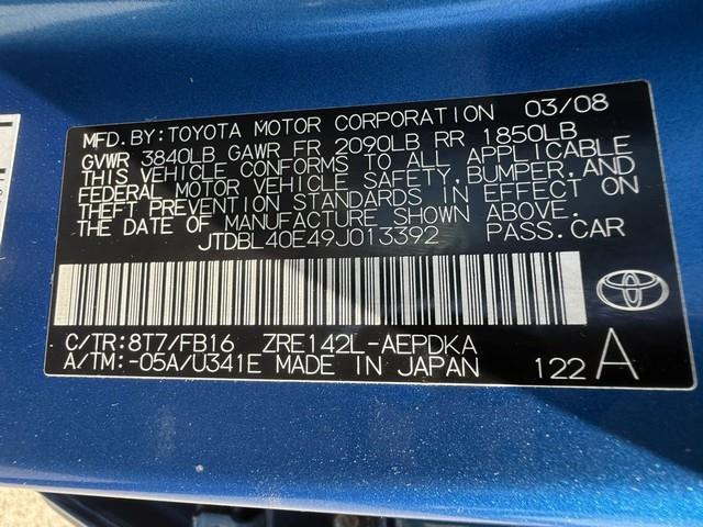 Toyota Corolla LE 4-Speed AT 2009