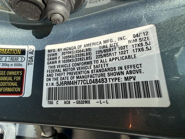 Honda CR-V EX-L 4WD 5-Speed AT 2012