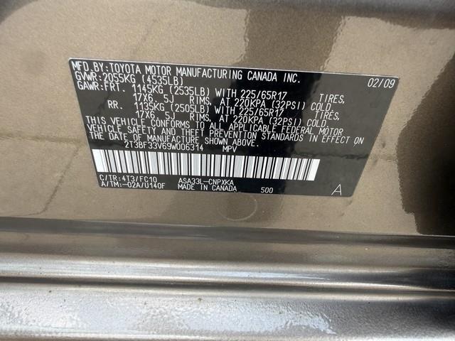 Toyota RAV4 Base I4 4WD 2009