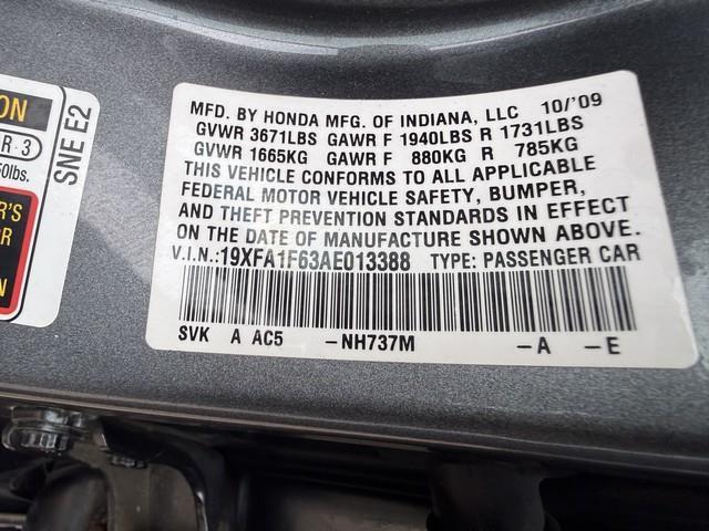 Honda Civic LX-S Sedan 5-Speed AT 2010