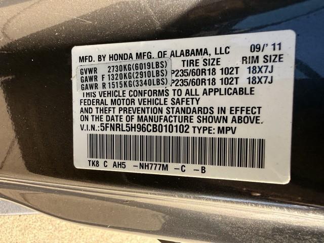 Honda Odyssey Touring Elite 4D Wagon 2012