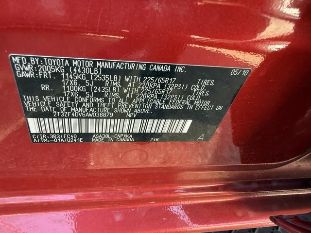 Toyota RAV4 Base I4 2WD 2010