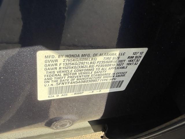 Honda Pilot EX-L 4WD 5-Spd AT 2013