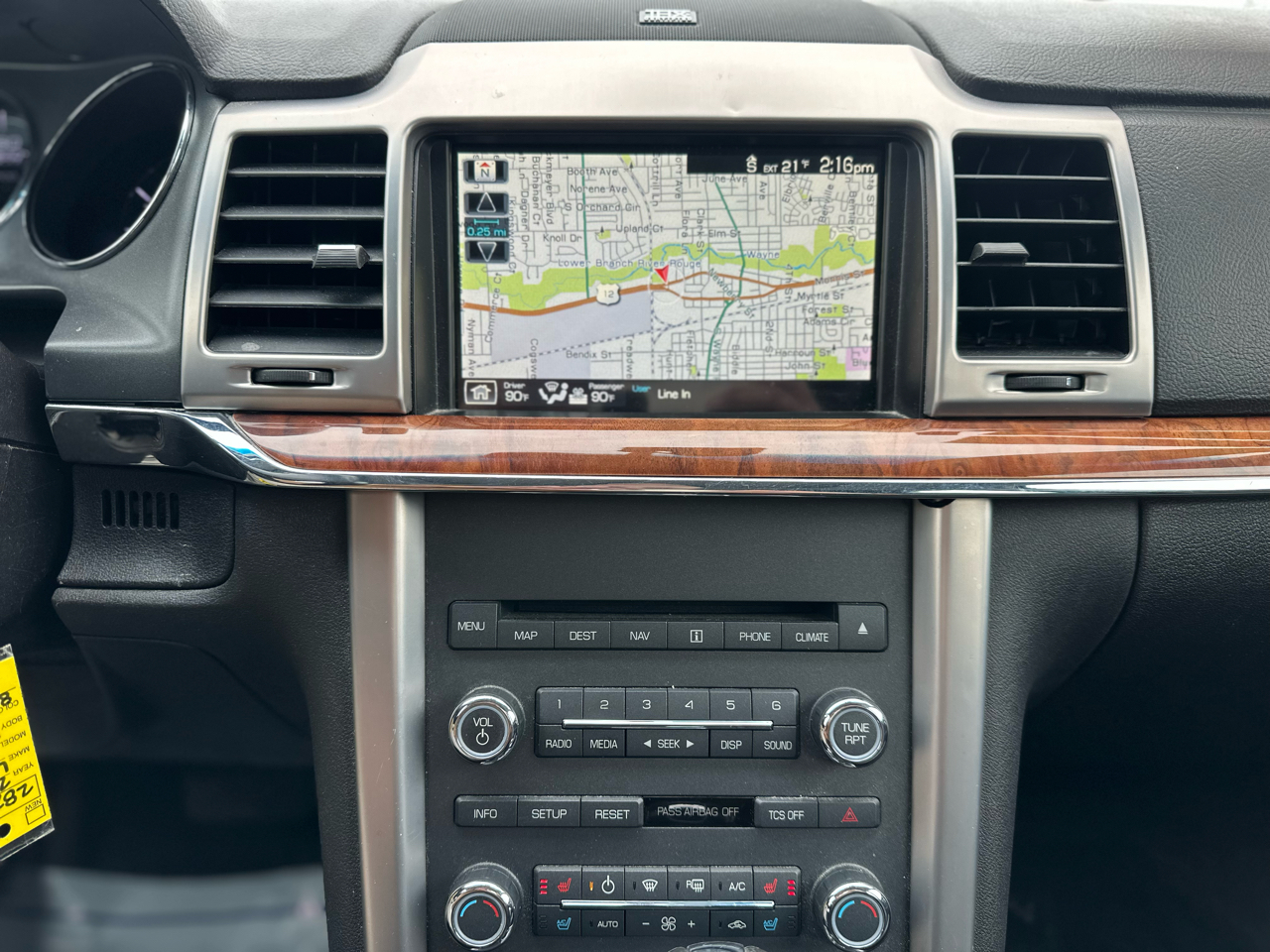 Lincoln MKZ 4dr Sdn FWD 2012