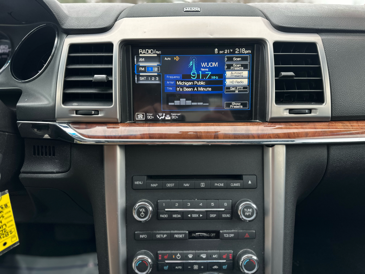 Lincoln MKZ 4dr Sdn FWD 2012