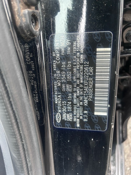 Hyundai Accent 5dr HB Auto GS 2015 Hyundai Accent 5dr HB Auto GS 2015