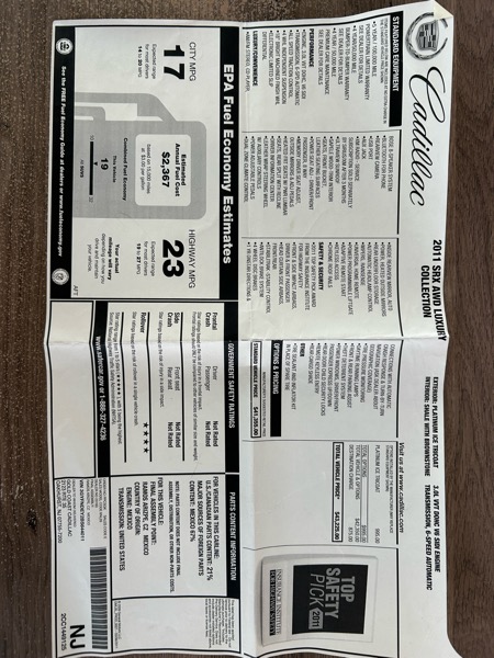 Cadillac SRX Luxury Collection AWD 2011