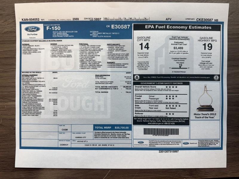 Ford F-150  2012