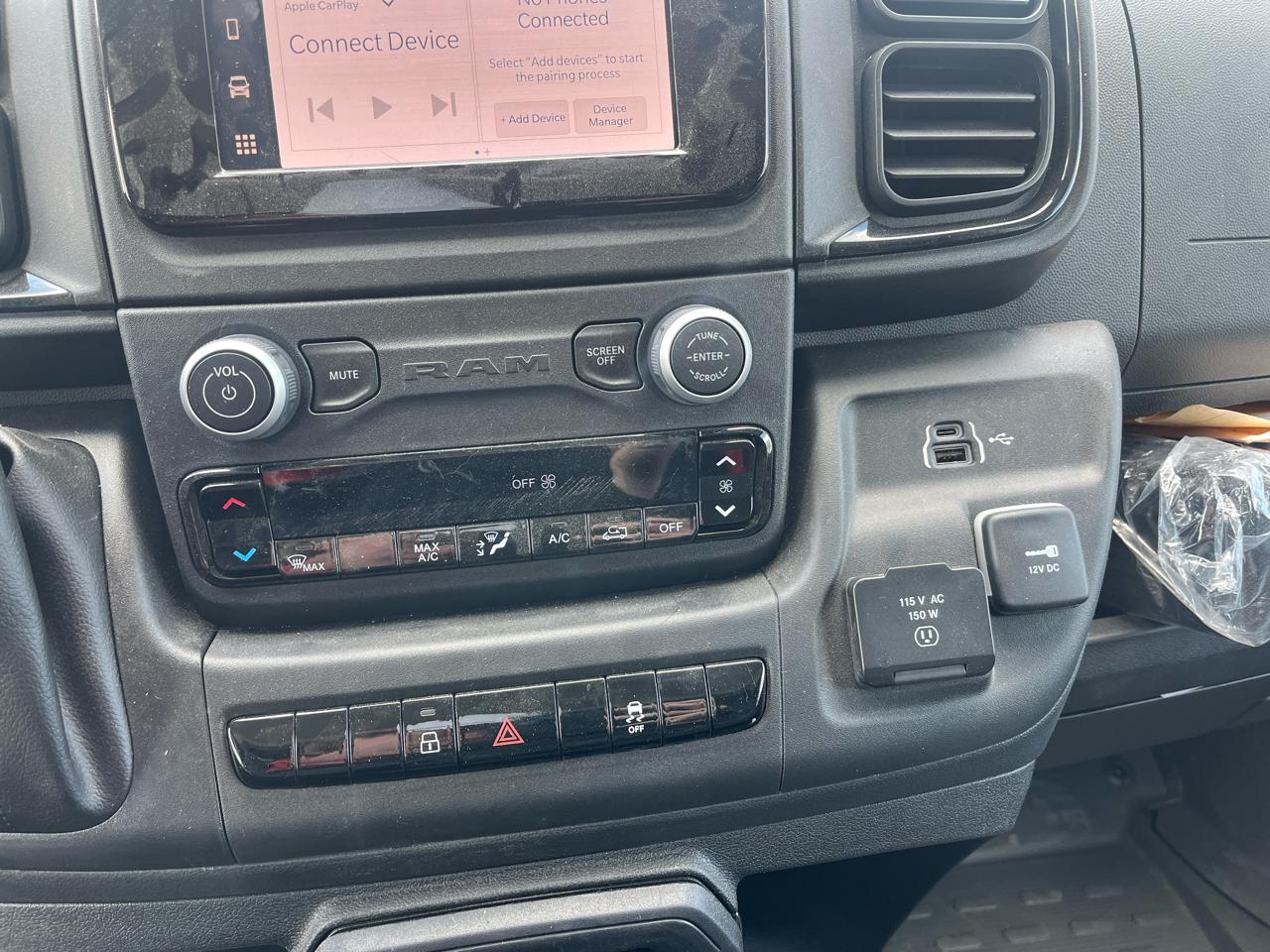 RAM ProMaster Cargo Van Tradesman 2500 High Roof 159" WB w/Pass Seat 2024