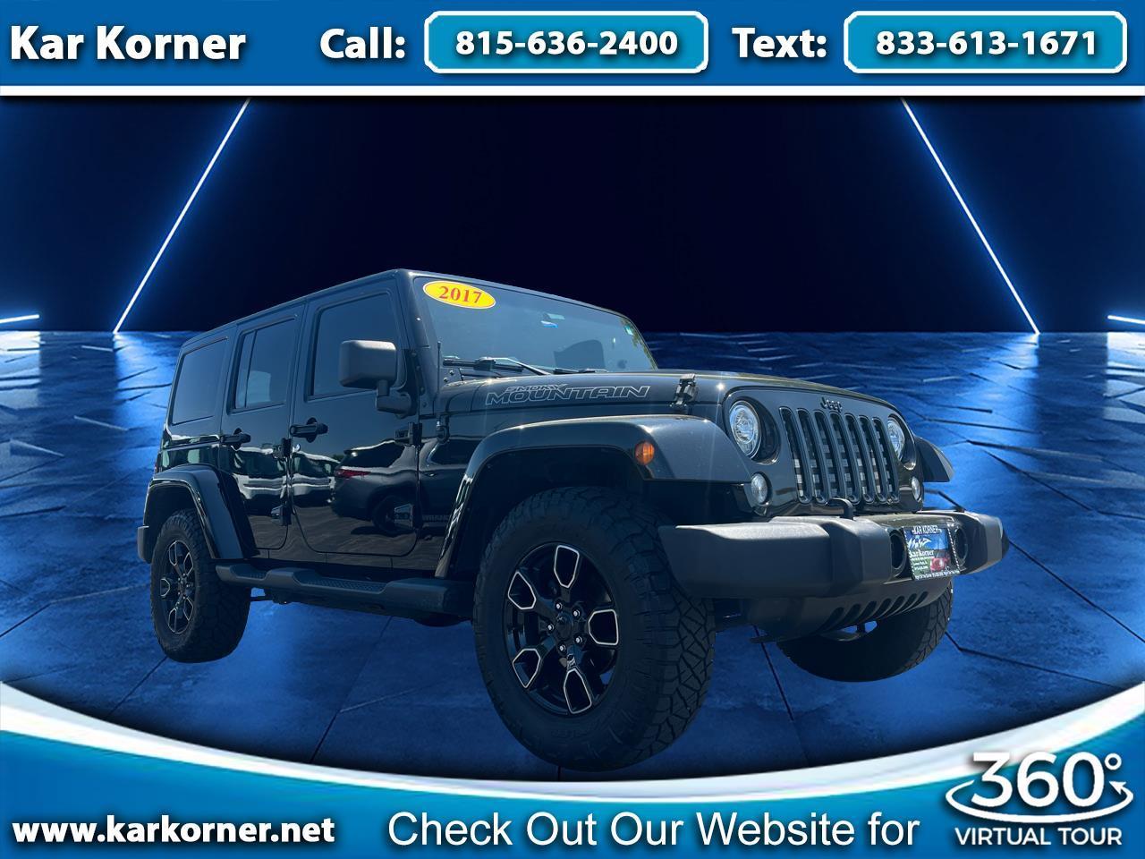2017 Jeep Wrangler Unlimited Smoky Mountain 4x4 *Ltd Avail*