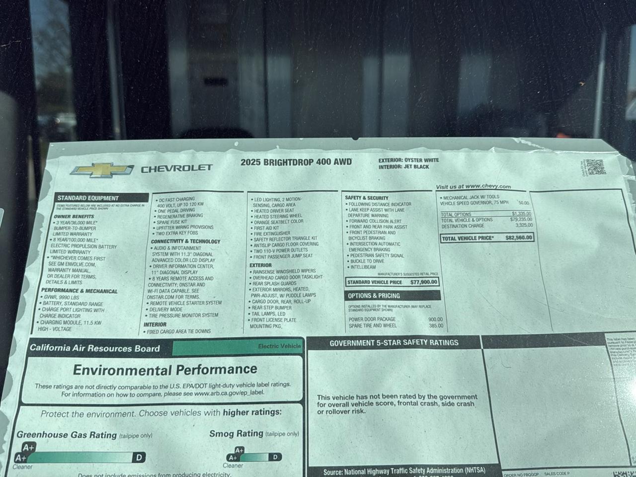 Chevrolet BrightDrop 400 eAWD 400 2025