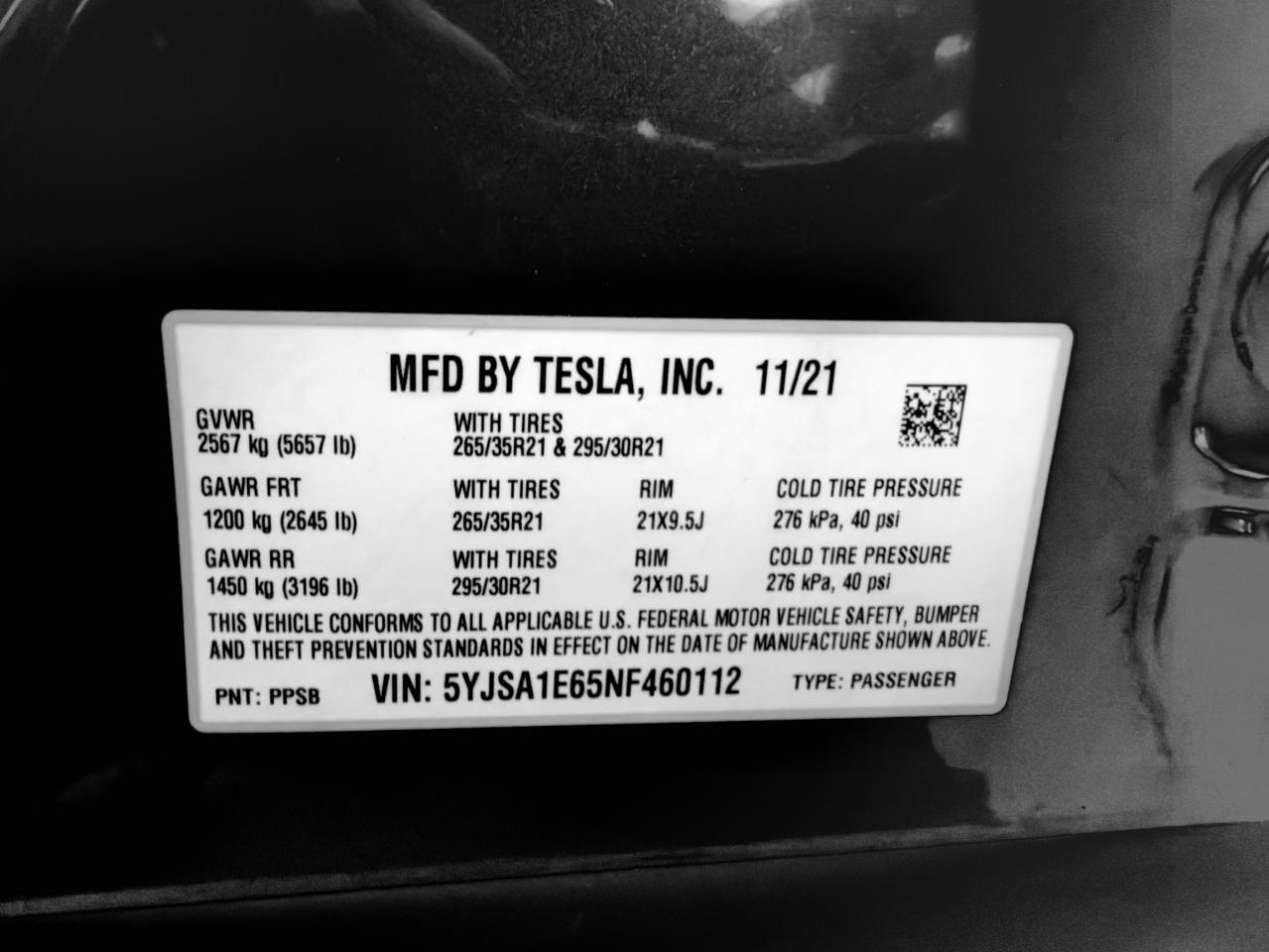 Tesla Model S Plaid 2022