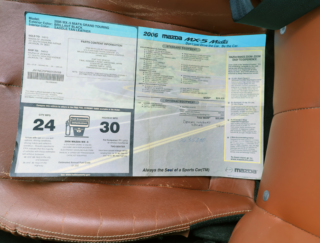 Mazda MX-5 Miata Grand Touring 2006