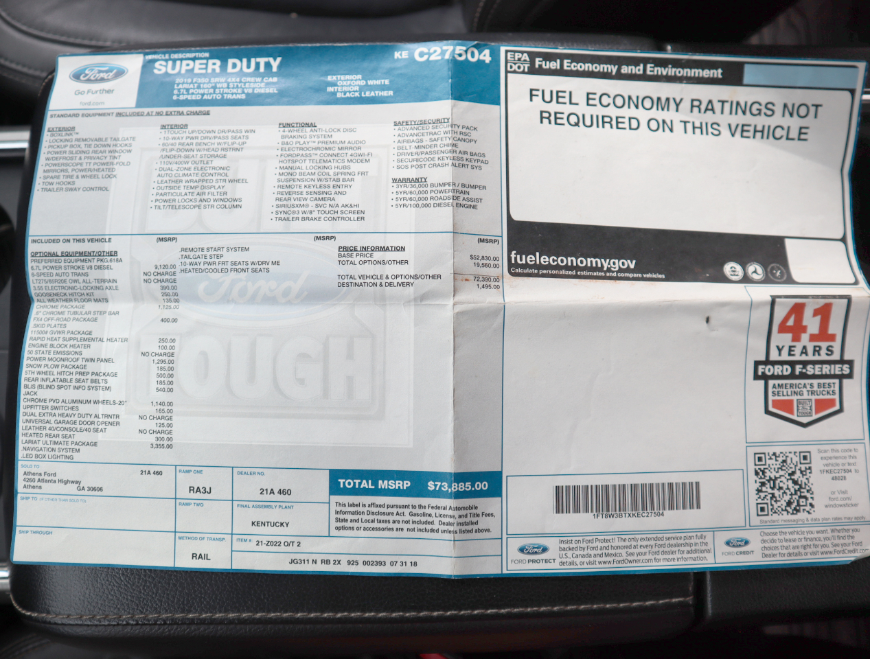 Ford F-350 SD Lariat Crew Cab 4WD 2019