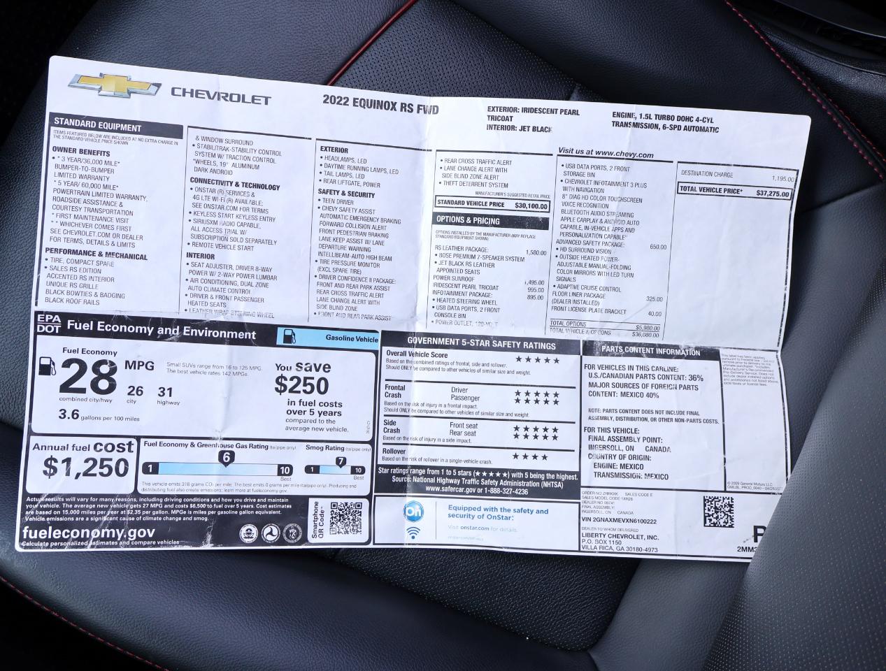 Chevrolet Equinox RS 2022