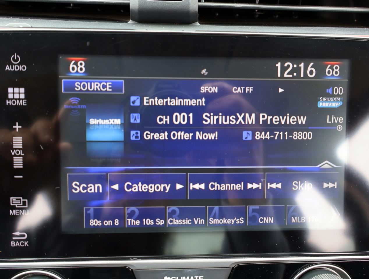 Honda Civic EX-T Sedan CVT 2016