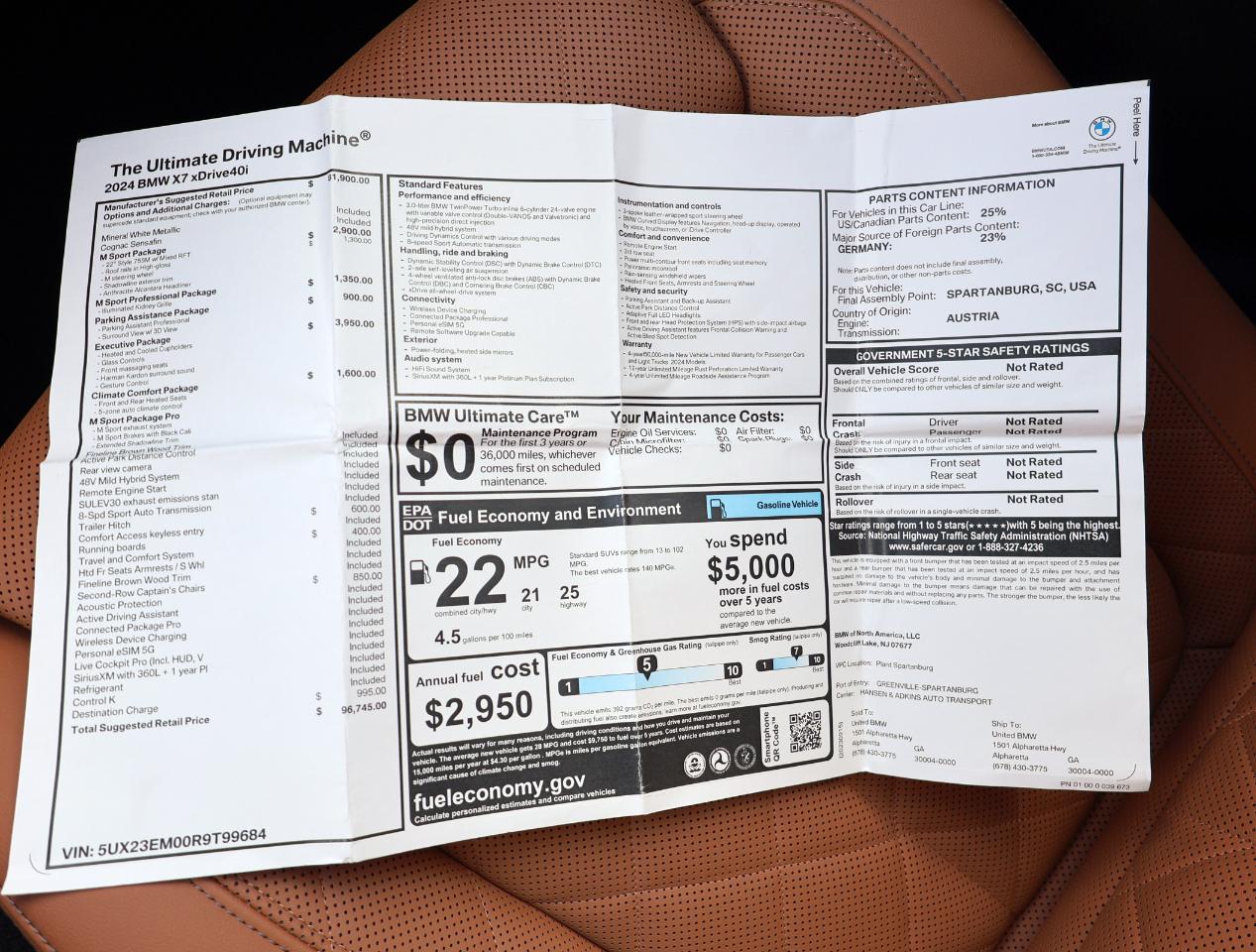 BMW X7 xDrive40i 2024