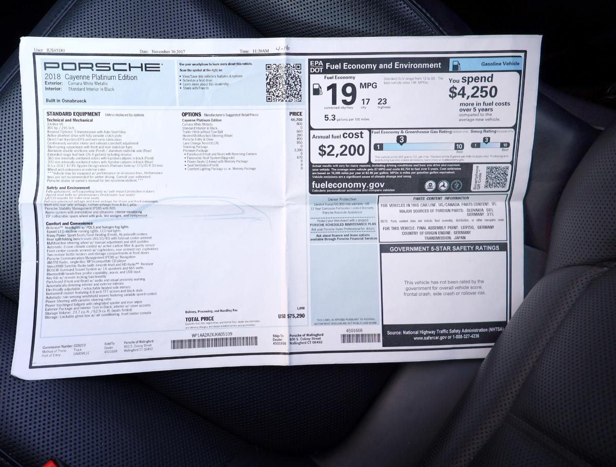 Porsche Cayenne  2018