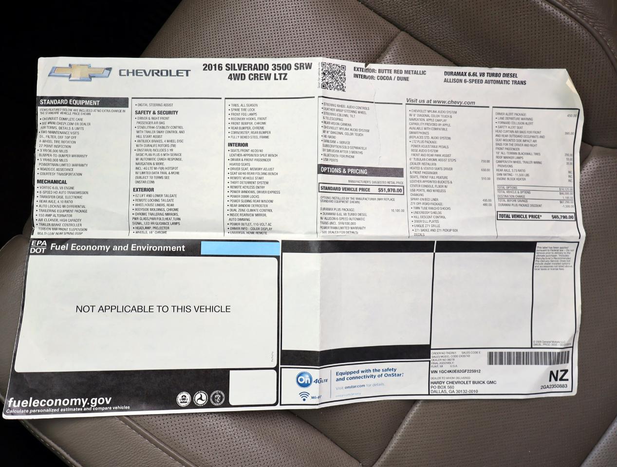 Chevrolet Silverado 3500HD LTZ Crew Cab 4WD 2016