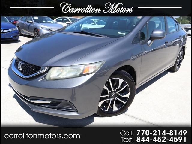 Gray 2013 Honda Civic EX Sedan Front-Wheel Drive Automatic