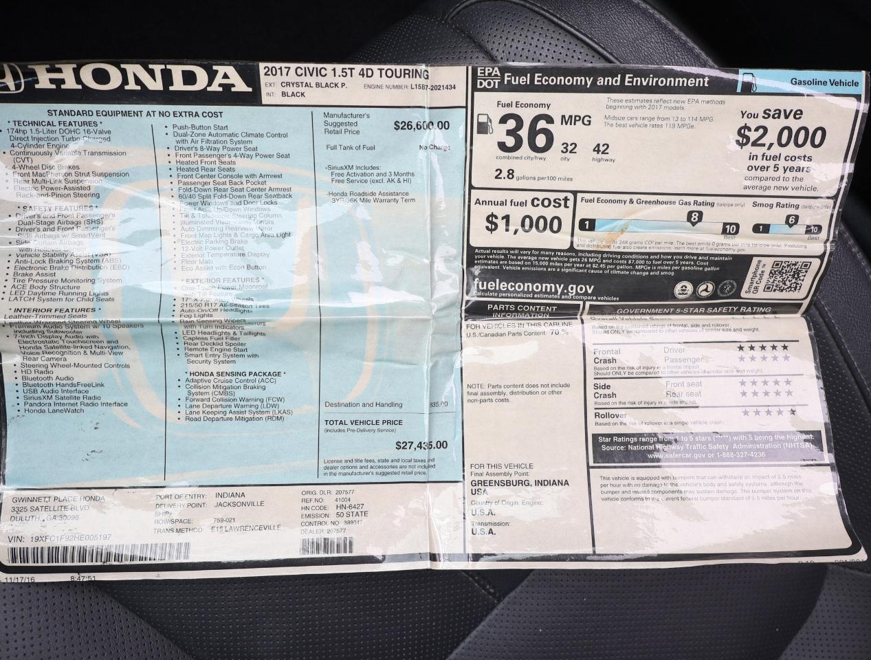 Honda Civic  2017