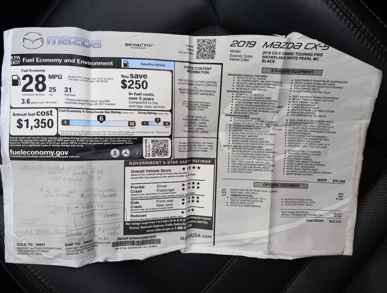 Mazda CX-5 Grand Touring 2019