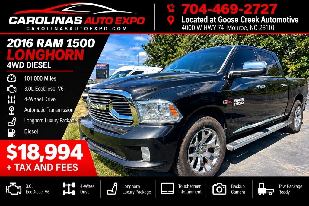 RAM 1500 4WD Crew Cab 140.5" Longhorn Limited 2016
