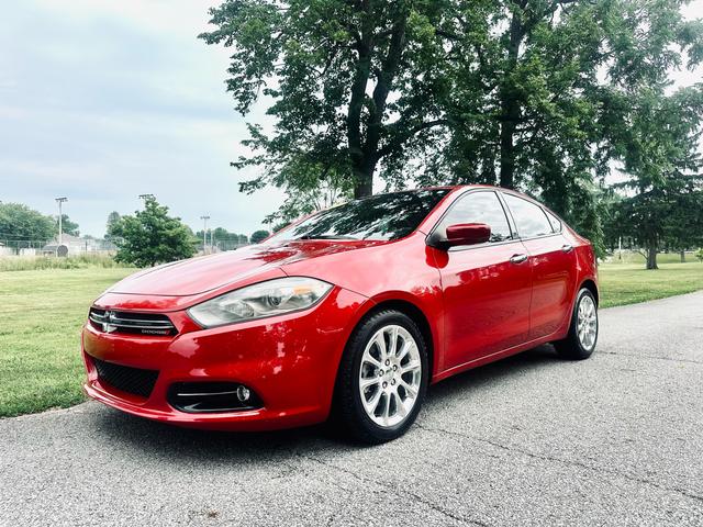 Red 2013 Dodge Dart Sedan Front-Wheel Drive Automatic