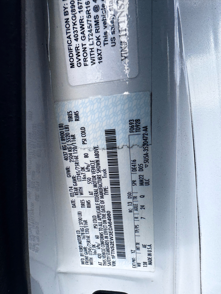 Ford Econoline E-250 Extended 2014