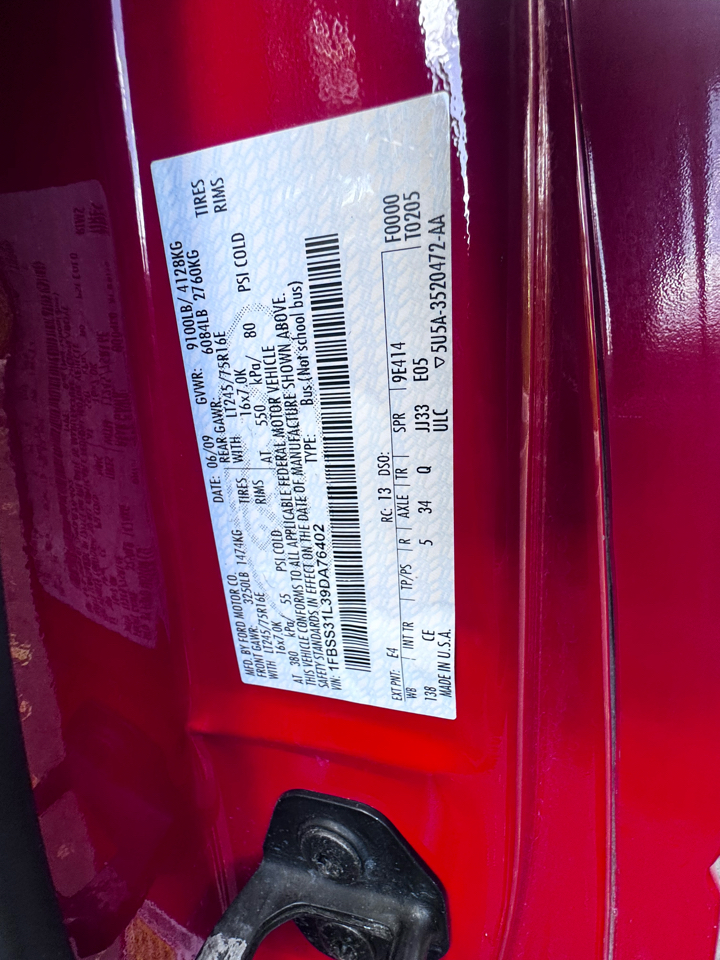 Ford Econoline E-350 Extended 2009 Ford Econoline E-350 Extended 2009