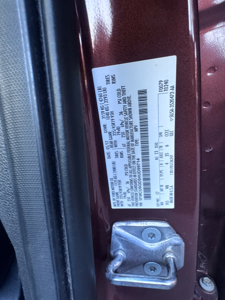 Ford Escape SE 4WD 2017