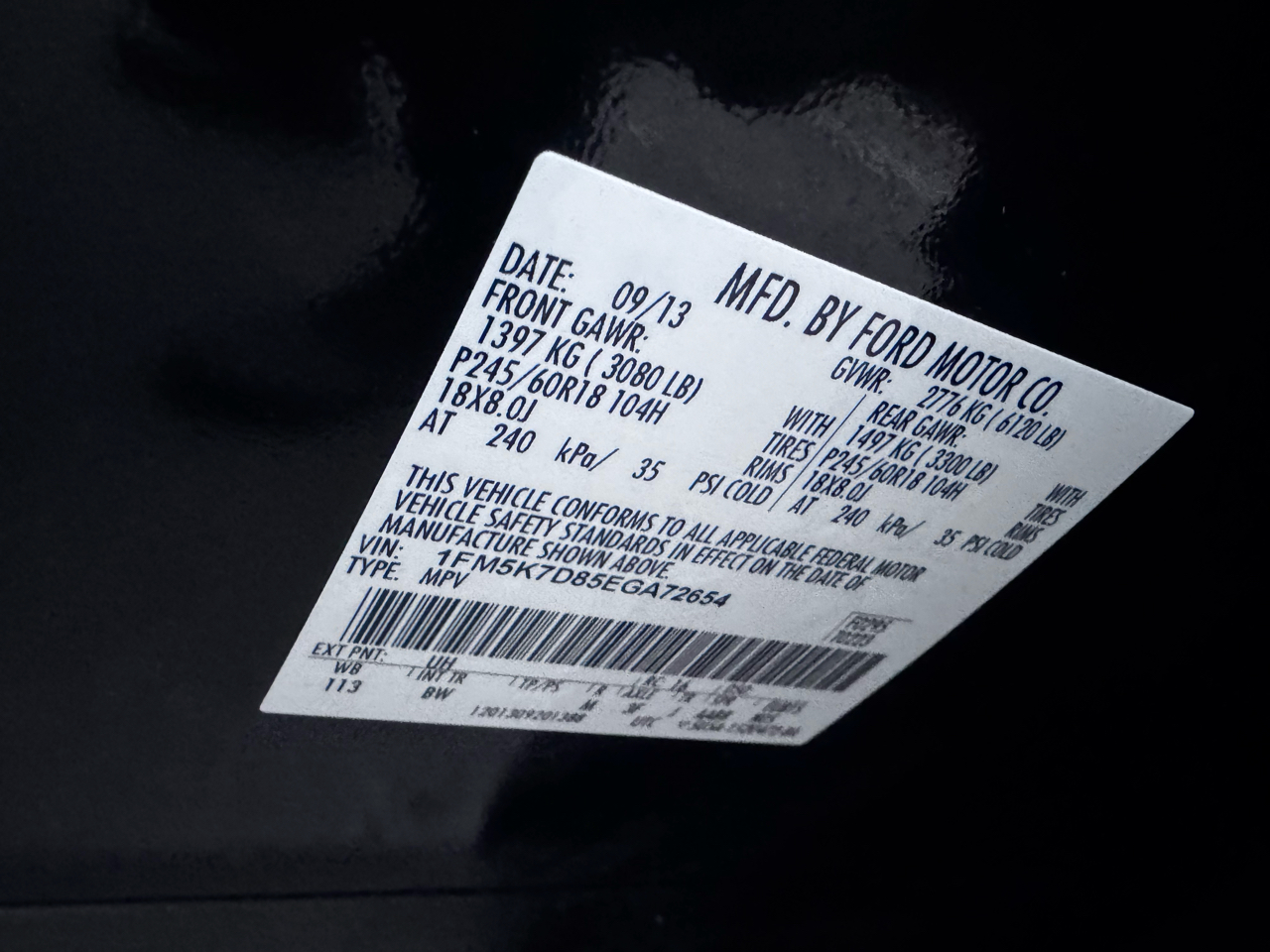 Ford Explorer Limited 4D SUV FWD 2014