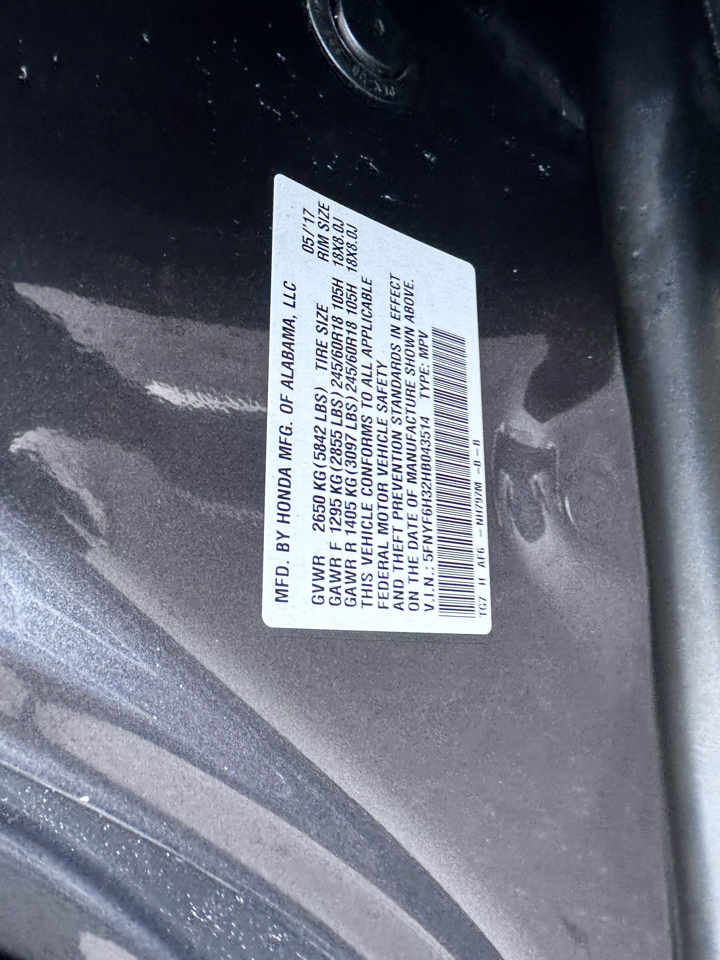 Honda Pilot EX 4WD 2017