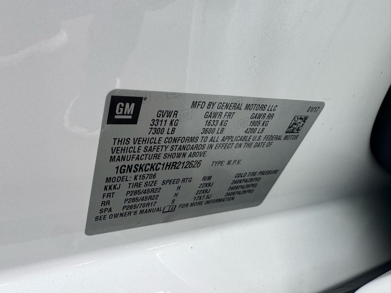 Chevrolet Tahoe Premier 4WD 2017