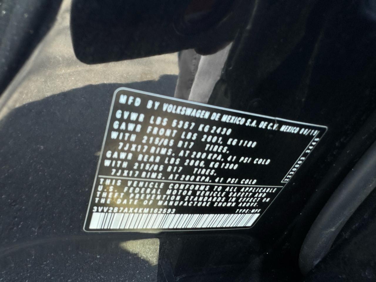 Volkswagen Tiguan SEL 4Motion AWD 2019