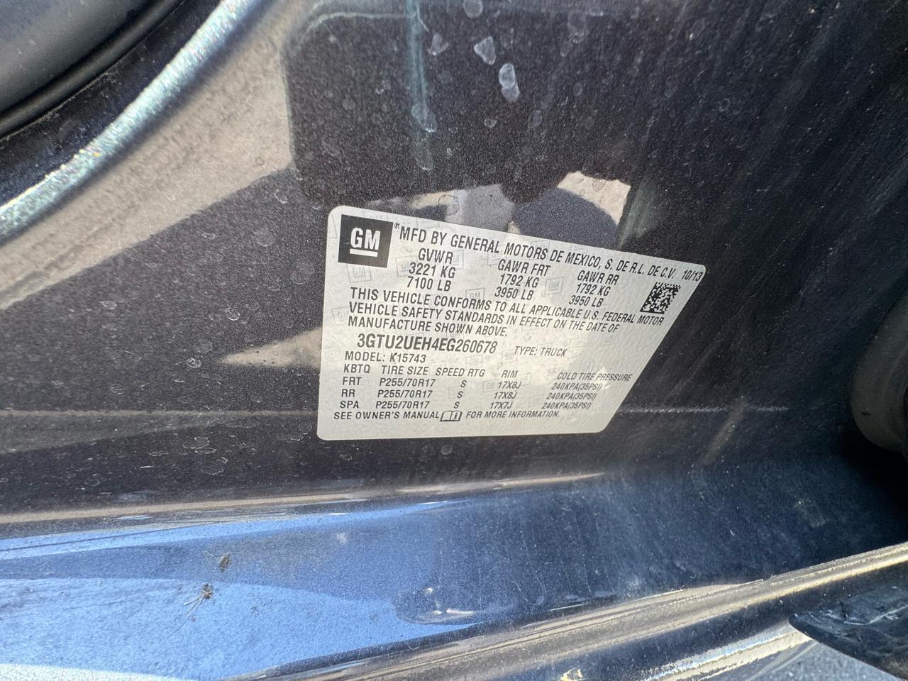 GMC Sierra 1500 4WD Crew Cab 153.0" SLE 2014