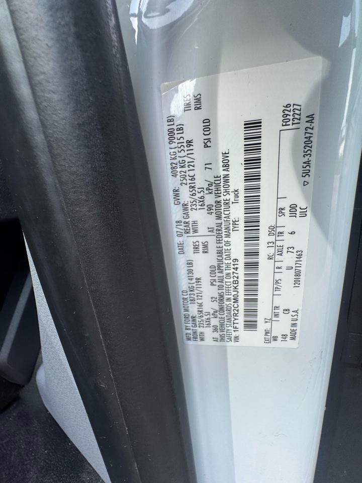 Ford Transit 250 Van Med. Roof w/Sliding Pass. 148-in. WB 2018