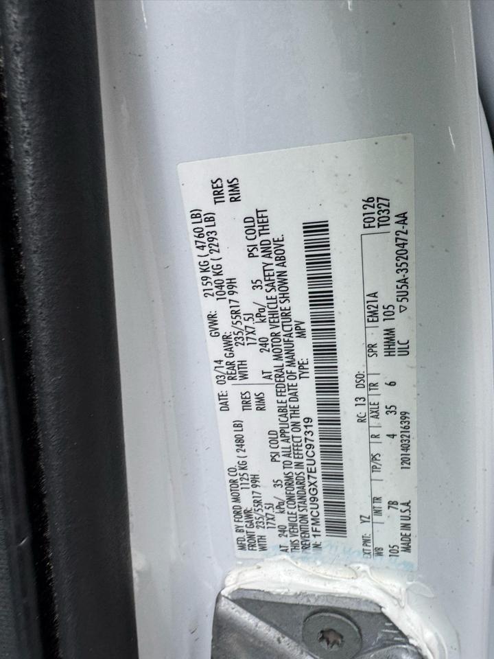 Ford Escape SE 4WD 2014