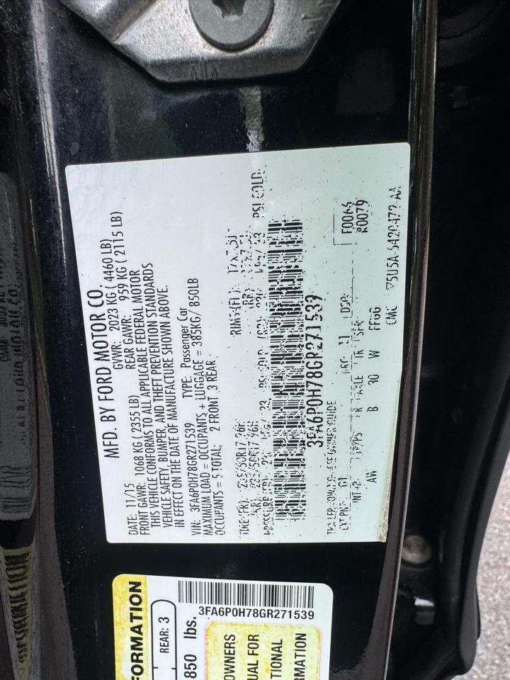 Ford Fusion SE 2016
