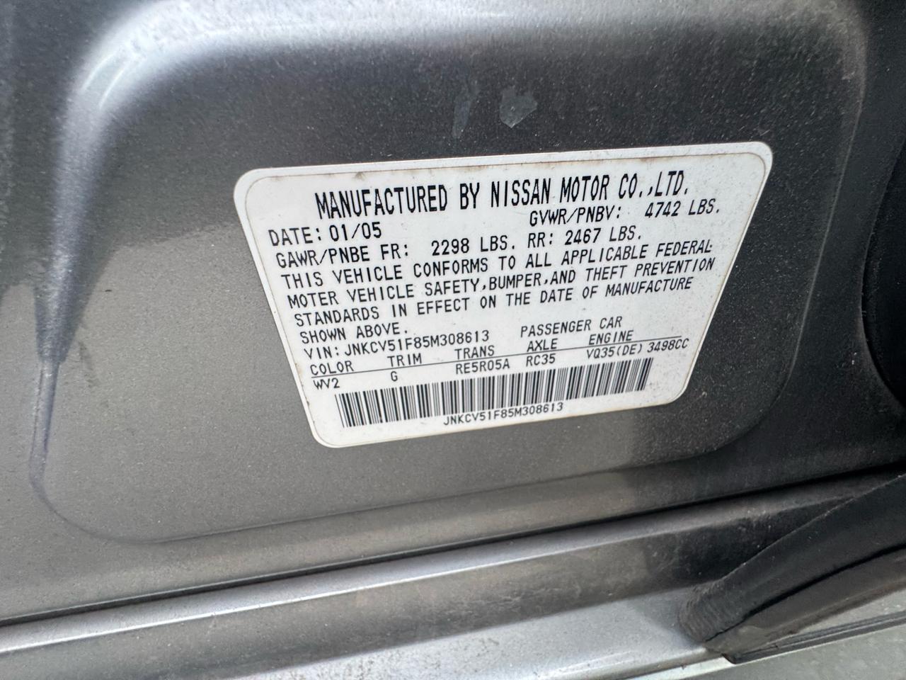 Infiniti G35 Sedan x AWD 2005