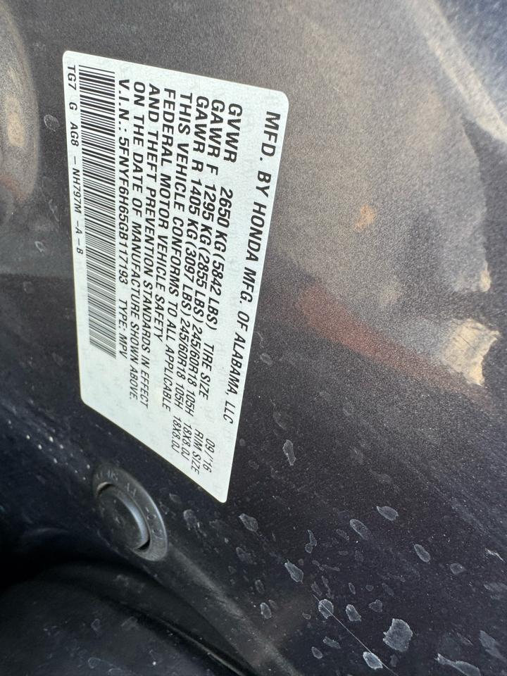 Honda Pilot EXL 4WD 2016