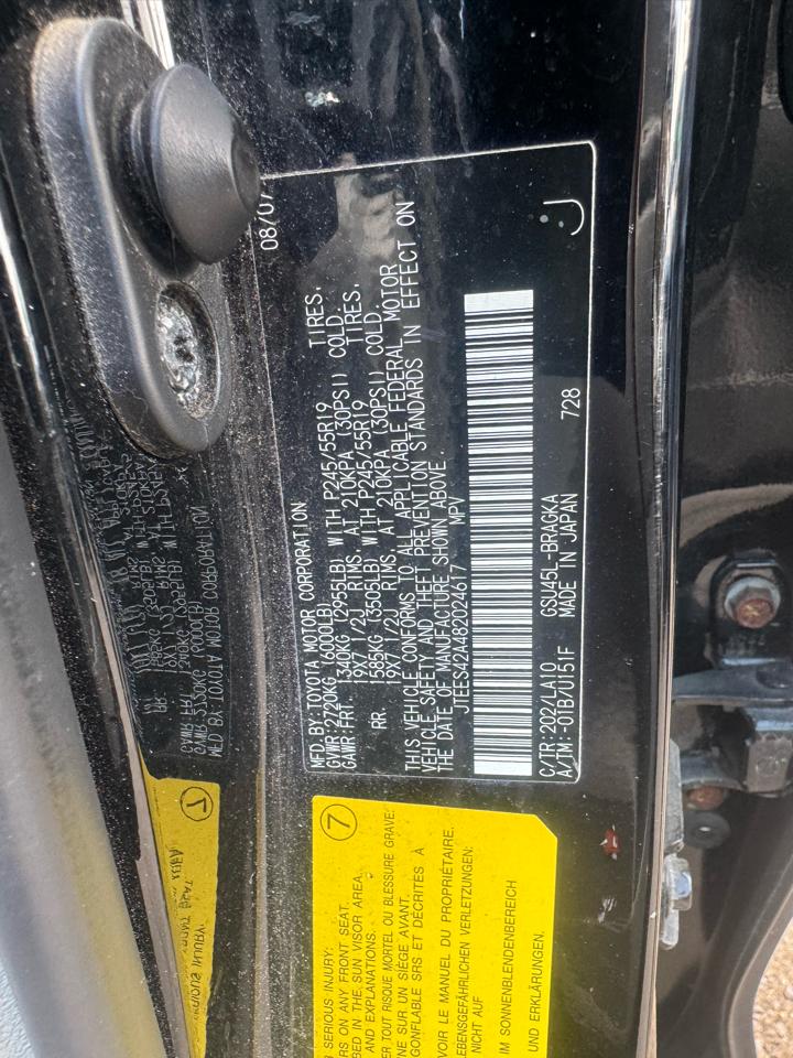Toyota Highlander Limited 4WD 2008