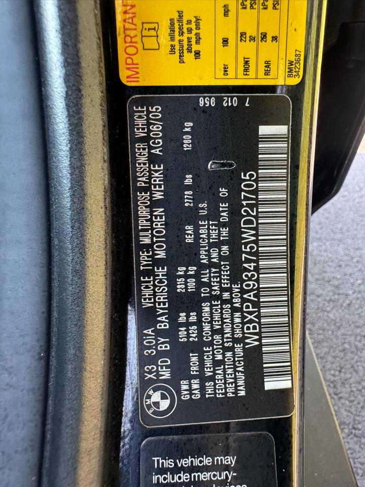 BMW X3 3.0i 2005