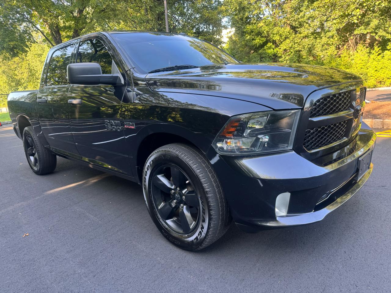 Black 2017 RAM 1500 Pickup Truck Four-Wheel Drive Automatic
