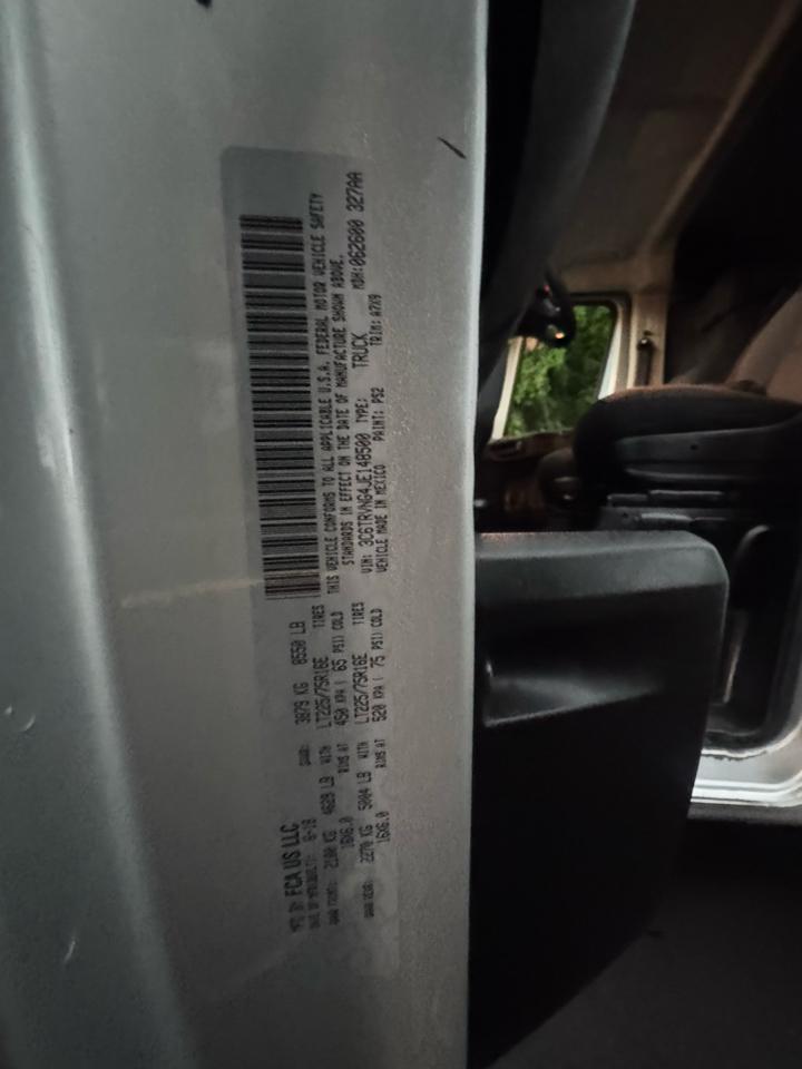 RAM Promaster 1500 Low Roof Tradesman 118-in. WB 2018