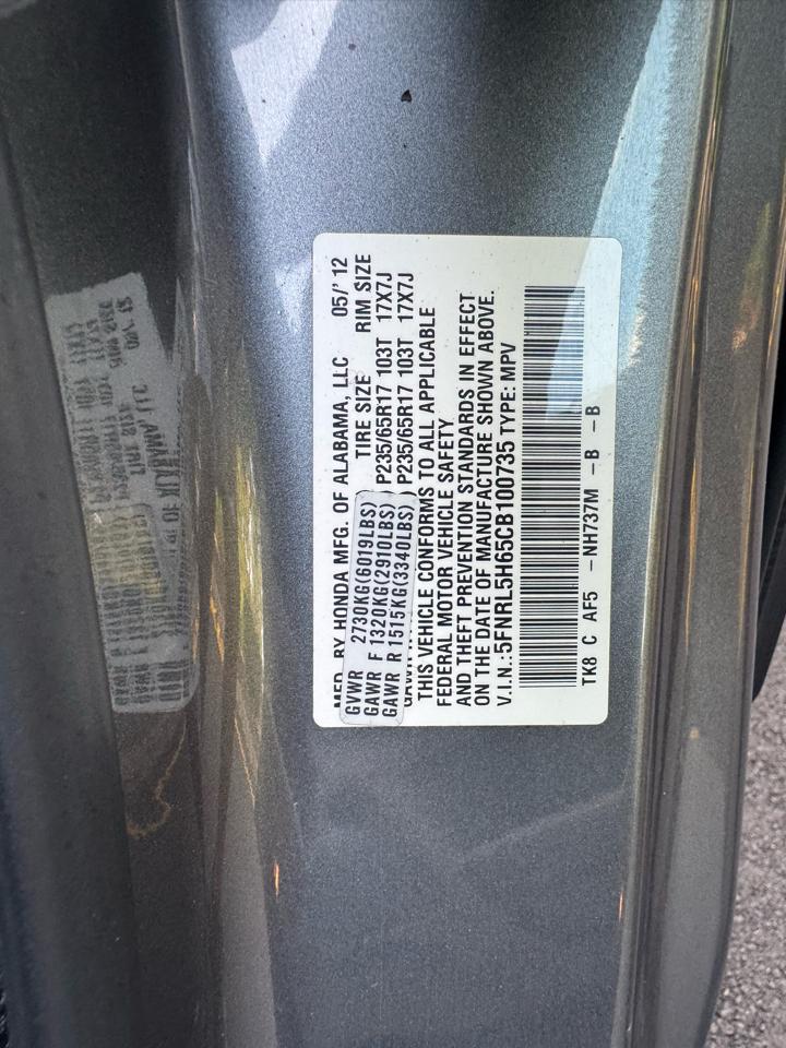 Honda Odyssey EX-L 2012