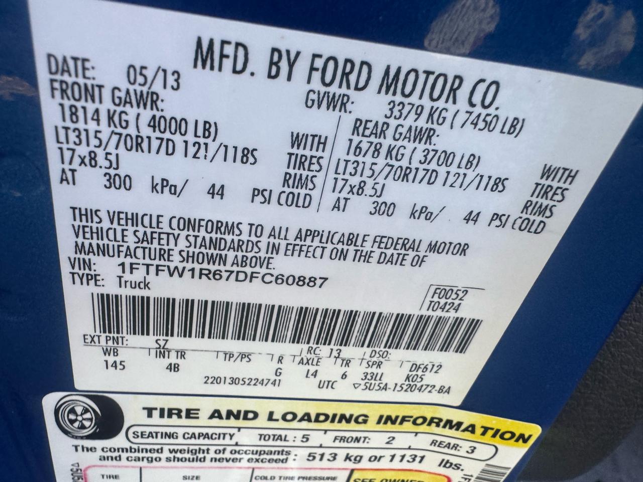 Ford F-150 Raptor 4WD SuperCrew 5.5' Box 2013