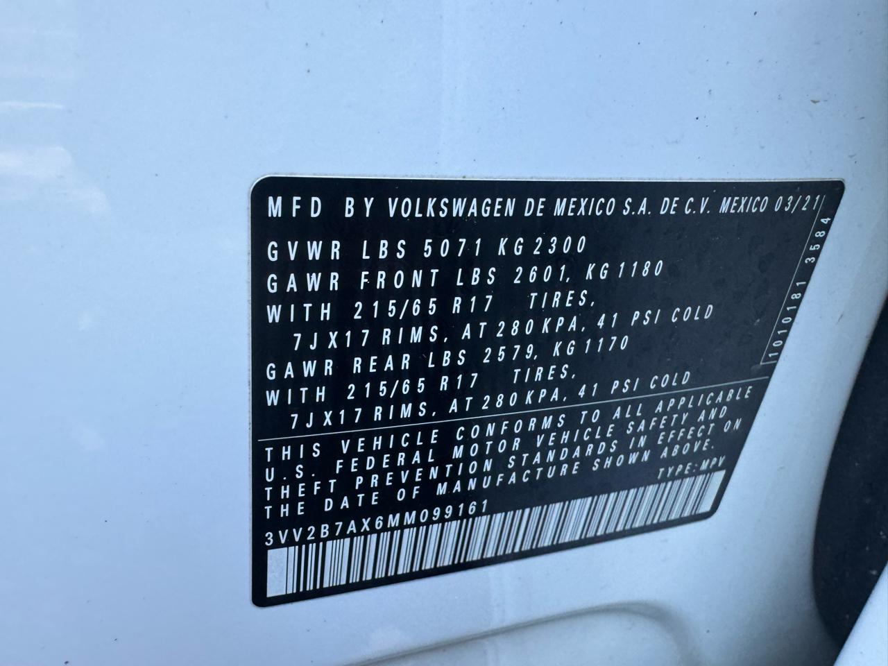 Volkswagen Tiguan SE 4Motion 2021