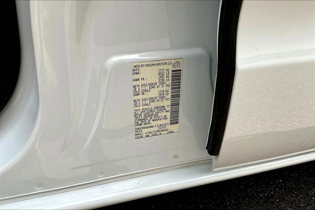 Nissan Frontier SV Crew Cab 4WD 2021